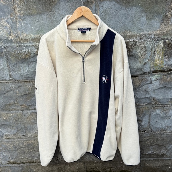 Nautica Other - Vintage Nautica Competition Fleece 1/4 Zip Pullover XXL 90s Sailing Ocean